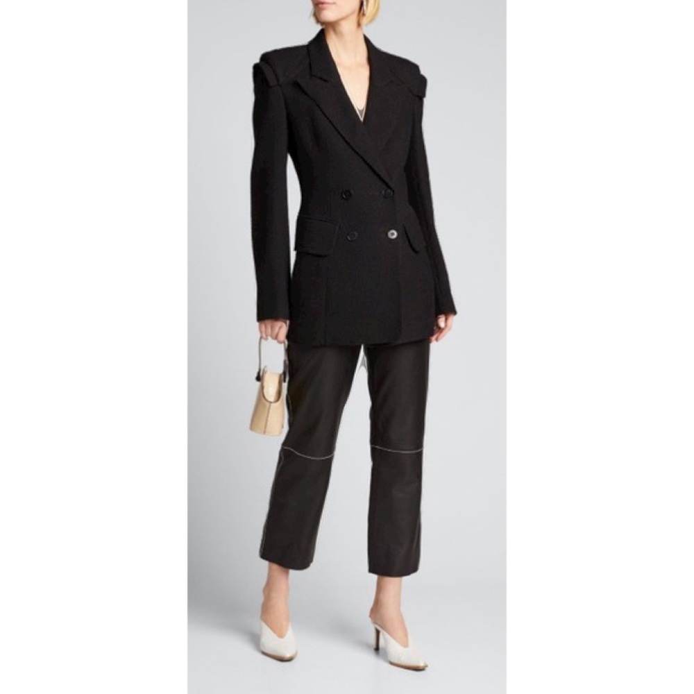Tibi | basketweave sculpted blazer